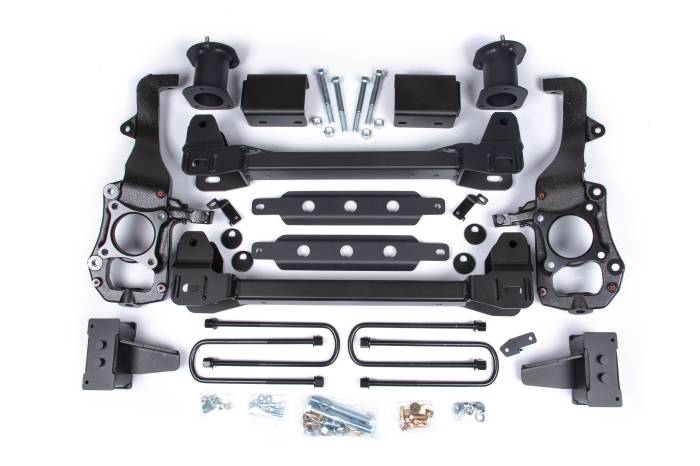 Zone Offroad - Zone Offroad Zone 6" Suspension Lift Kit, 4" Rear Lift, Block; Spacer Front, No Shocks - ZONF121