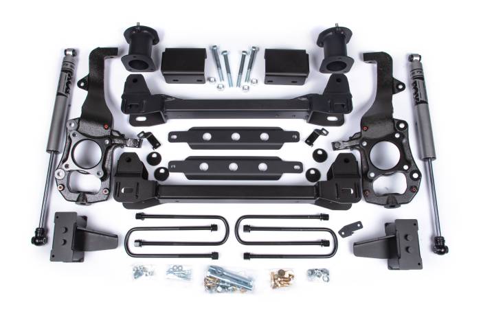 Zone Offroad - Zone Offroad Zone 6" Susp Lift Kit, 4" Rear Lift, Block; Spacer Front, Fox Adv Series Rear - ZONF121F