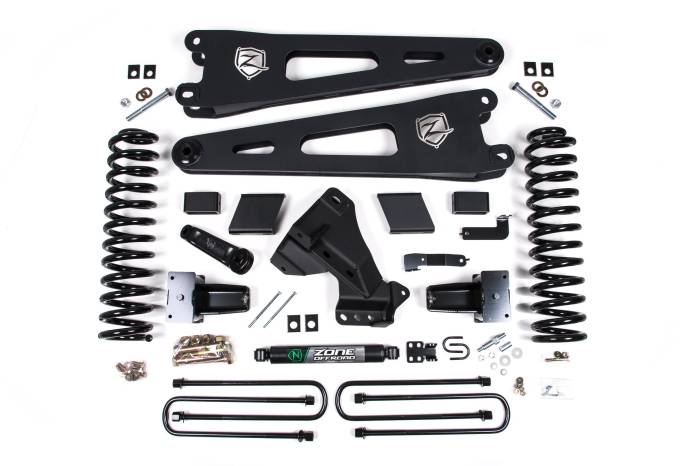 Zone Offroad - Zone Offroad Zone 5" Radius Arm Lift Kit, 3" Rear Lift, No Shocks - ZONF125