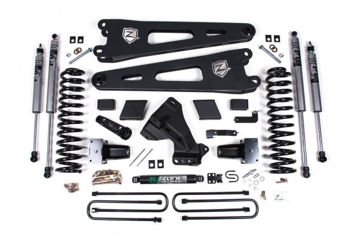 Zone Offroad - Zone Offroad Zone 6" Radius Arm Lift Kit - Gas - ZONF65F