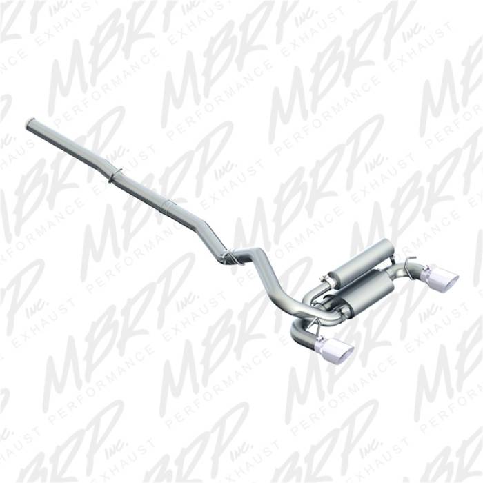 MBRP - MBRP 2016+ Ford Focus RS 3in Aluminized Dual Outlet Cat-Back Exhaust - S4203AL