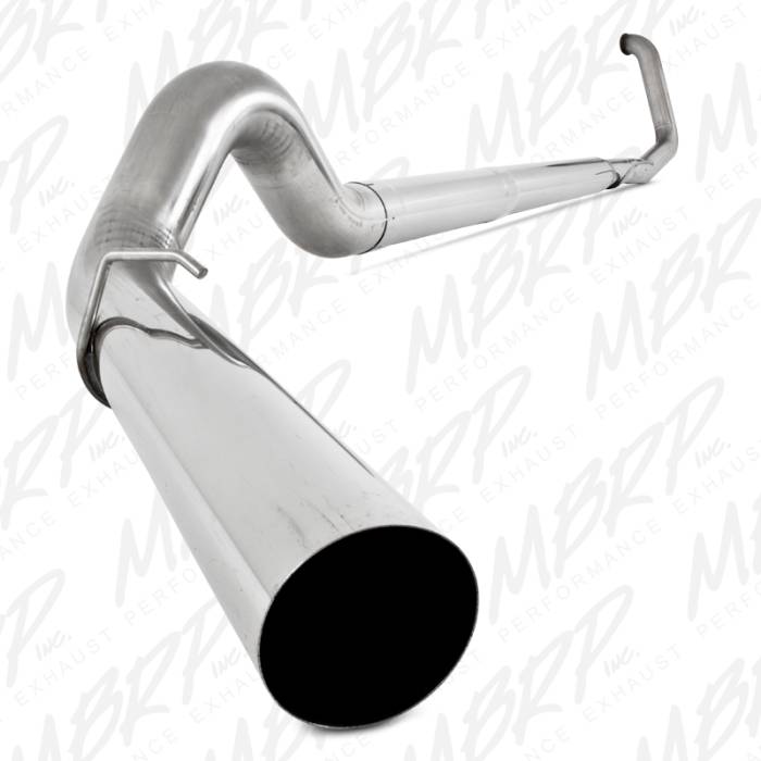 MBRP - MBRP Exhaust 5" Turbo Back, Off Road, Single, No Muffler, T409 S6222SLM