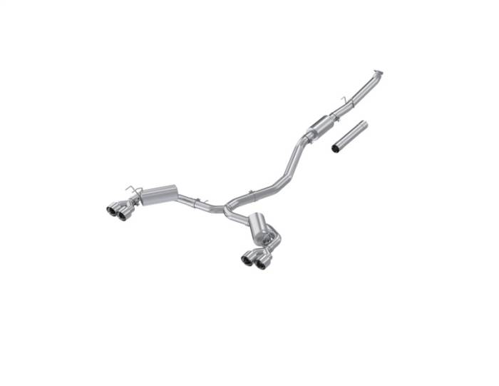 MBRP - MBRP 22-24 Honda Civic/Sport Touring 1.5L 3in Cat-Back 2.5in Dual Split Rear w/ Quad Tips - AL - S4906AL