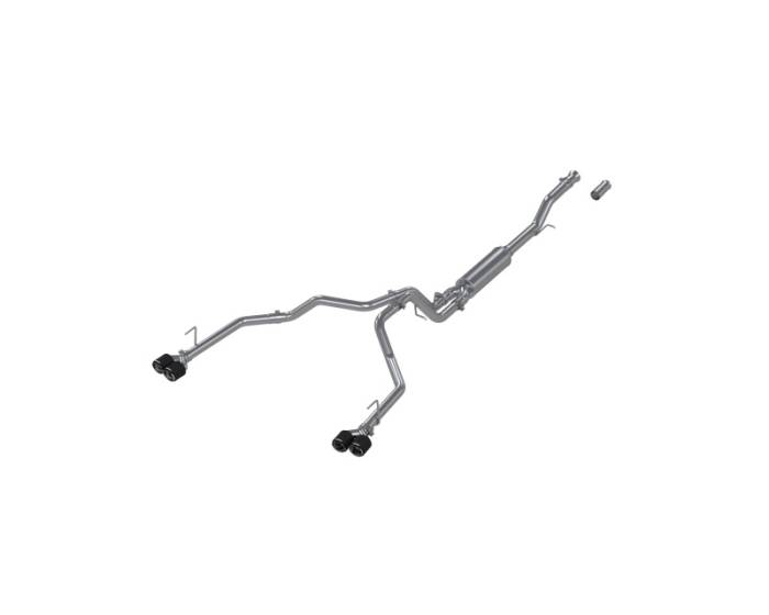 MBRP - MBRP 21-24 Chevrolet Suburban XL 5.3L 3in T304 SS 2.5in Dual Split Carbon Fiber Cat-back - S50593CF