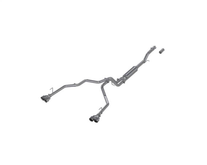 MBRP - MBRP 21-24 Chevrolet Suburban XL 5.3L 3in Aluminized 2.5in Dual Split Carbon Fiber Cat-back - S5059AL