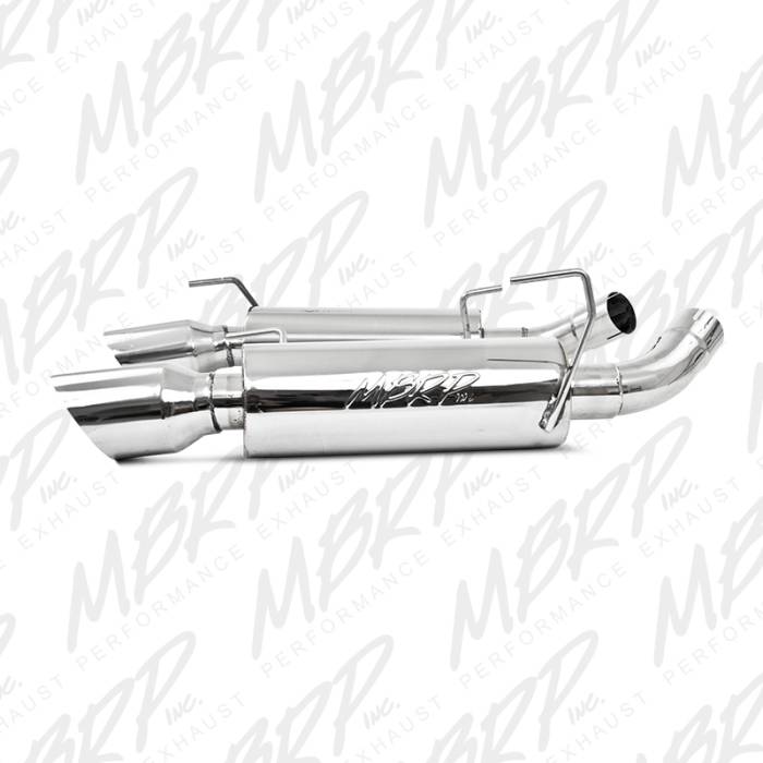 MBRP - MBRP 05-10 Ford Mustang GT 5.0/Shelby GT500 Dual Mufflers Axle Back Split Rear T304 - S7200304