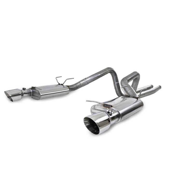 MBRP - MBRP Exhaust 3" Cat Back, Dual Split Rear, Street Version, 4.5" tips, T304 S7208304