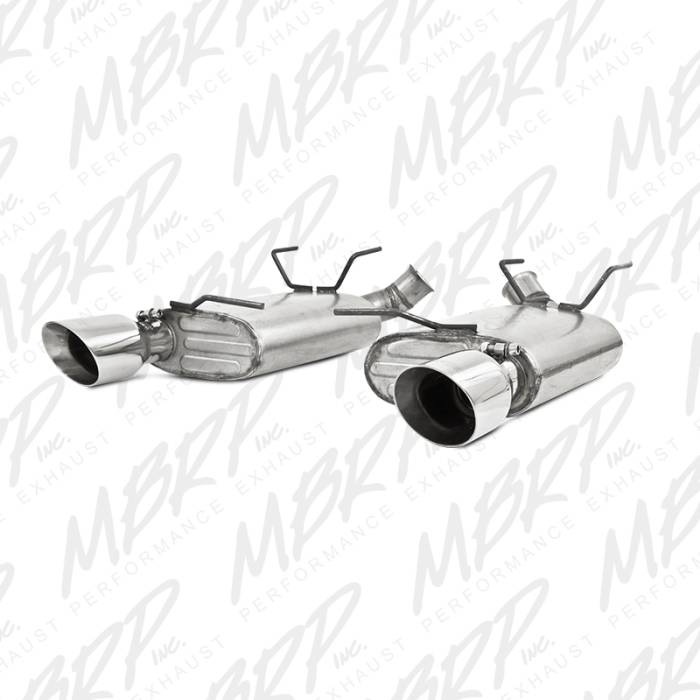 MBRP - MBRP Exhaust 2 1/2" Dual Muffler Axle Back, Split Rear, AL S7242AL