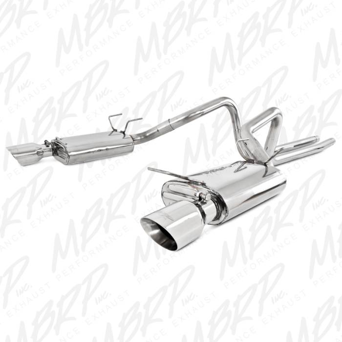 MBRP - MBRP Exhaust 2 1/2" Cat Back, Dual Split Rear, T409 S7244409