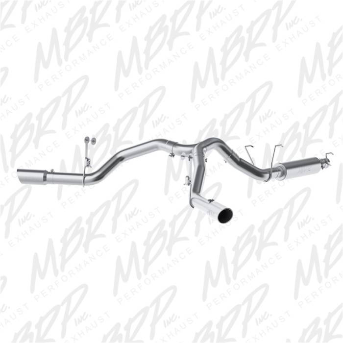 MBRP - MBRP 14-16 Ram 2500 6.4L 4in AL Dual Side Split Outlet Cat Back Exhaust - S5151AL