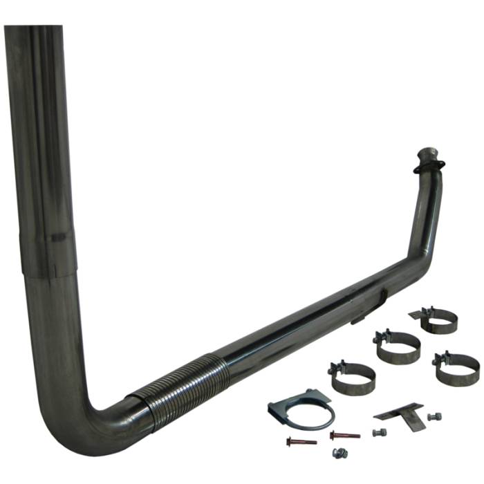MBRP - MBRP Exhaust 4" Turbo Back, Single SMOKERS, T409 S8112409