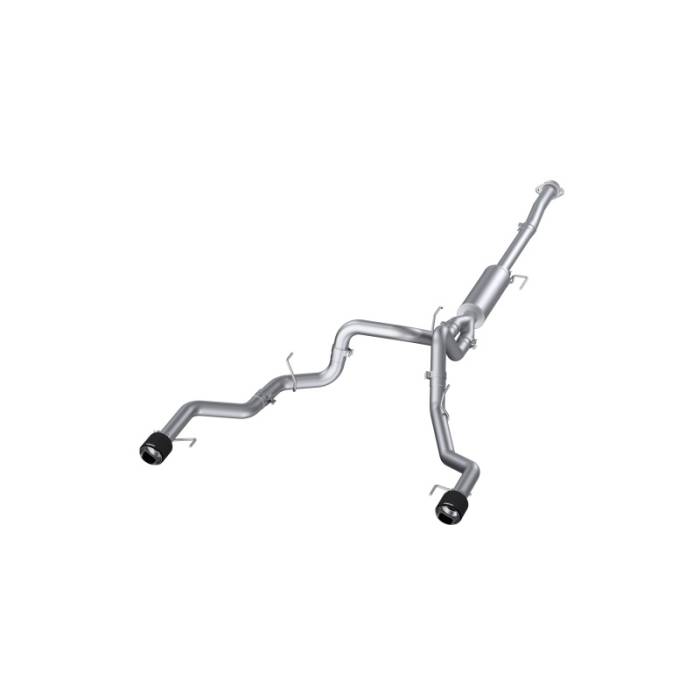 MBRP - MBRP 22-23 Ford F150 T304 5in OD Carbon Fiber Tip Dual Rear Exit 3in Cat Back Exhaust - S52683CF