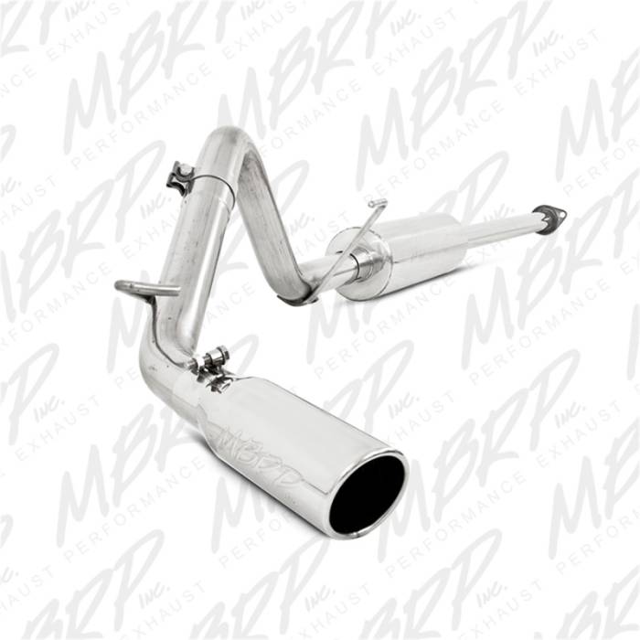 MBRP - MBRP 05-13 Toyota Tacoma 4.0L EC/CC Cat Back Single Exit Aluminized Exhaust - S5326AL