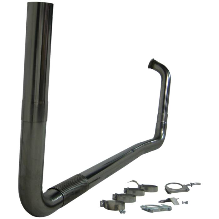 MBRP - MBRP Exhaust 4" Turbo Back, Single SMOKERS, T409 S8208409