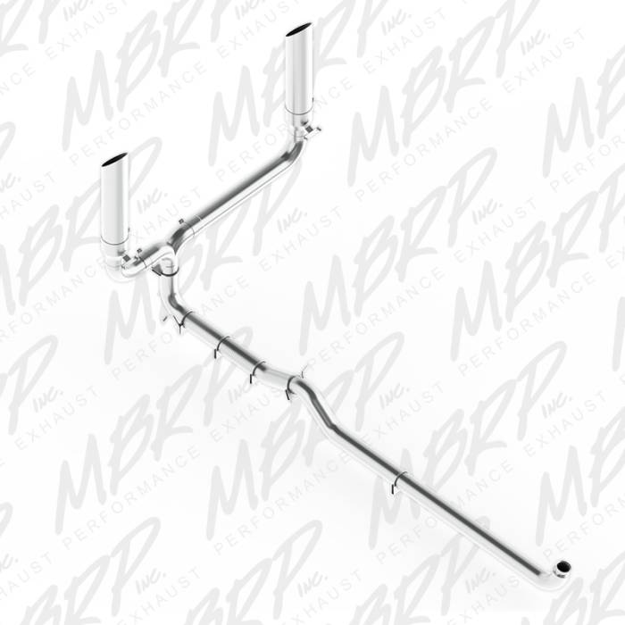 MBRP - MBRP Exhaust 4" Down Pipe Back, SMOKERS (incl. B1610 stacks), T409 S9000409