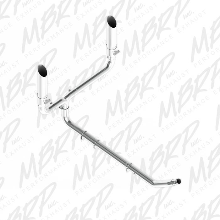 MBRP - MBRP Exhaust 4 Turbo Back, SMOKERS (incl. B1610 stacks), T409 S9100409