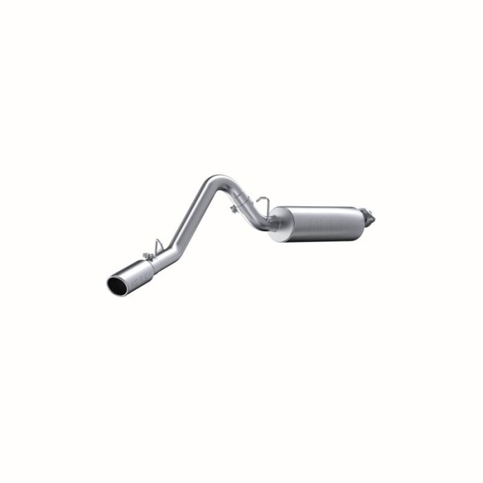 MBRP - MBRP 2000-2006 Jeep Wrangler (JK) Inline-4 2.5L Inline-6 4.0L Cat Back Single Side - S5500AL