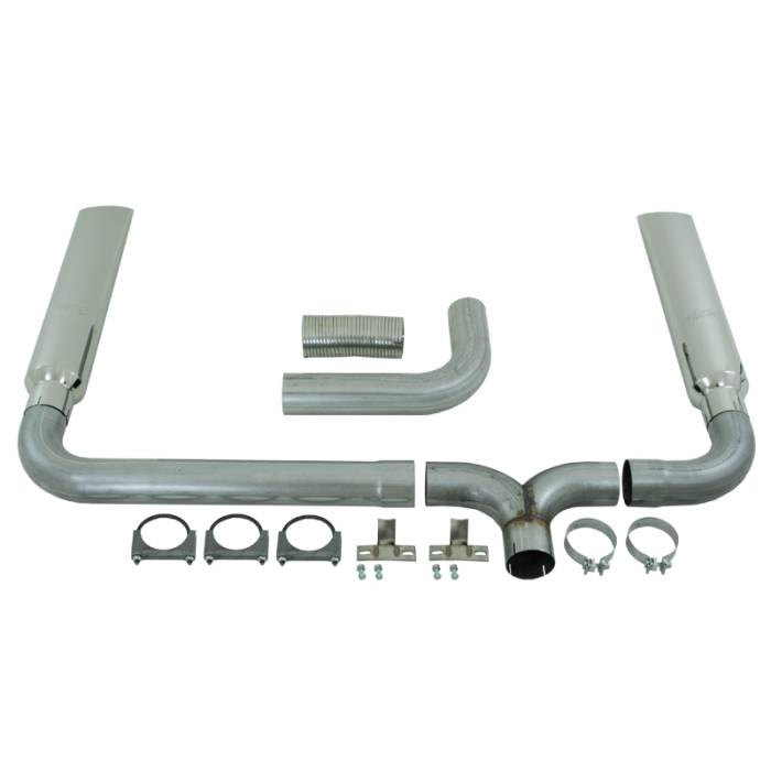 MBRP - MBRP Exhaust 4" Cat Back/DPF Back SMOKERS (incl. B1610 stacks), AL S9102AL