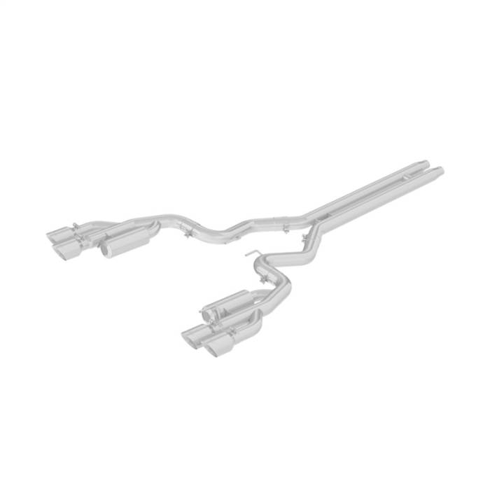 MBRP - MBRP 18-19 Ford Mustang GT 5.0 3in Cat Back Quad Tip Race Version - T304 - S7207304