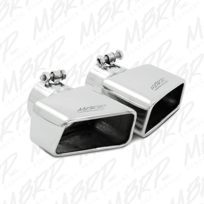 MBRP - MBRP Exhaust Tip, 4 1/2"x 2 3/4" ID, Rectangle, Angled Cut, 3" O.D. inlet, Driver Side, 7" L T5119