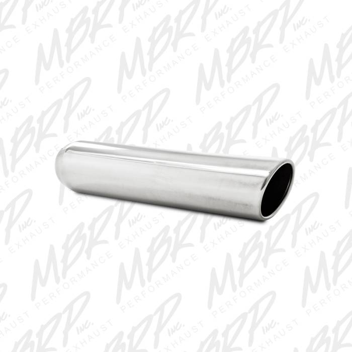 MBRP - MBRP Exhaust 3.5" OD, 2.5" inlet, 16" in length, Angled Cut Rolled End, Weld on, T304 T5132