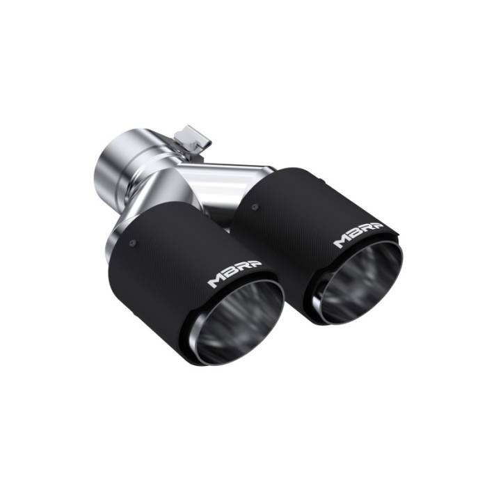 MBRP - MBRP Universal Carbon Fiber Dual Tip 3.5in OD/2.5in Inlet - T5171CF