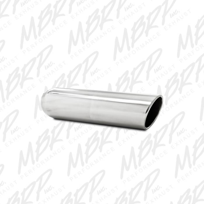 MBRP - MBRP Exhaust 4" OD, 3" inlet, 16" in length, Angled Cut Rolled End, Weld on, T304 T5136