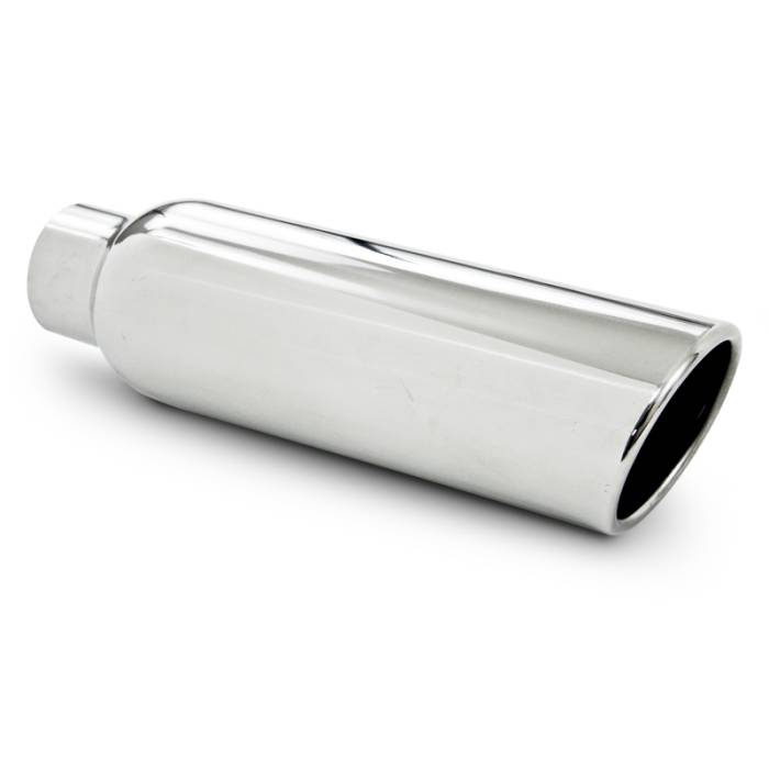 MBRP - MBRP Exhaust 4" OD, 2.25" inlet, 12" in length, Angled cut Rolled End, Weld on, T304 T5139