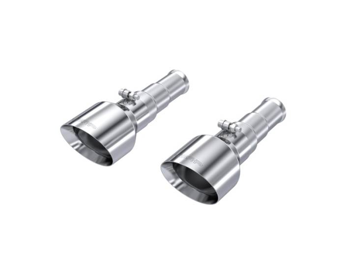 MBRP - MBRP 19-24 Ram 1500 5.7L Hemi 3in Inlet 5in OD Dual Wall Angle Cut T304 SS Exhaust Tips - Pairs - T5199