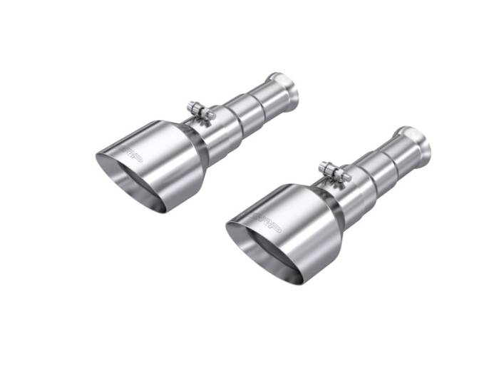 MBRP - MBRP 19-24 Ram 1500 Classic 5.7L Hemi 5in OD Dual Wall Angle Cut T304 SS CB Exhaust Tips - Pair - T5200