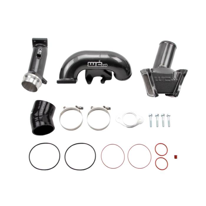 Wehrli - Wehrli 06-07 Chevrolet Duramax LBZ 3in. Y-Bridge Kit - Chevy Orange - WCF100163-CRO
