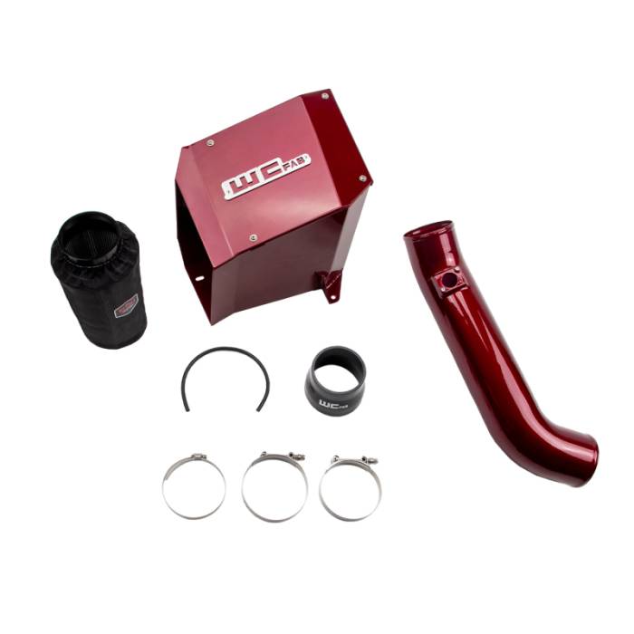 Wehrli - Wehrli 01-04 Chevrolet Duramax LB7 4in Intake Kit - WCFab Red - WCF100190-Red