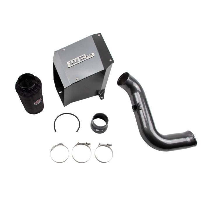 Wehrli - Wehrli 2006-2007 LBZ Duramax 4in Intake Kit with Air Box- WCFab Grey - WCF100191-GRY