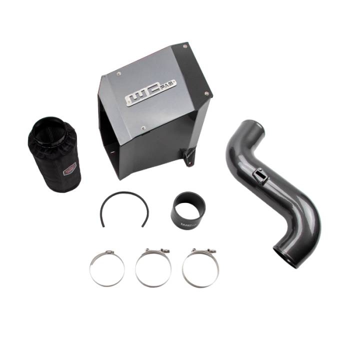 Wehrli - Wehrli 07.5-10 Chevrolet Duramax LMM 4in Intake Kit - WCFab Grey - WCF100193-GRY