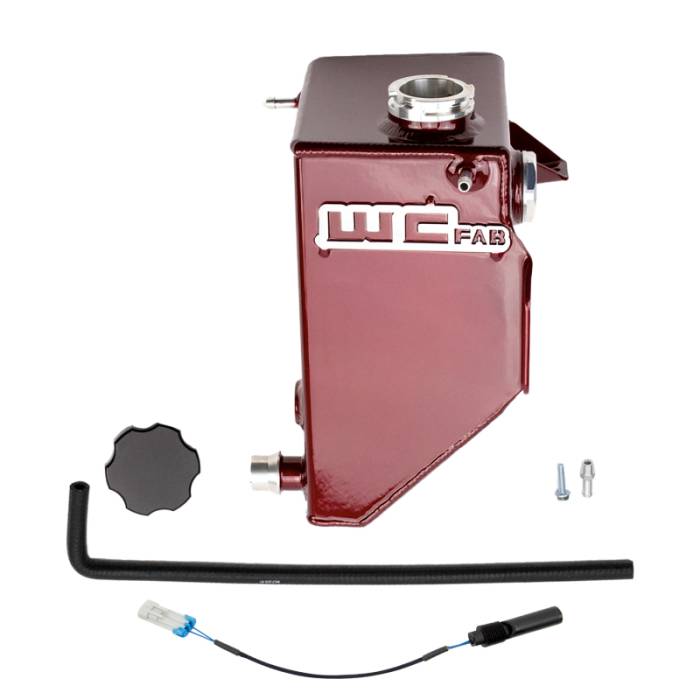 Wehrli - Wehrli 20-24 Chevrolet-GMC 6.6L L5P Duramax OEM Placement Coolant Tank Kit - WCFab Red - WCF100268-RED