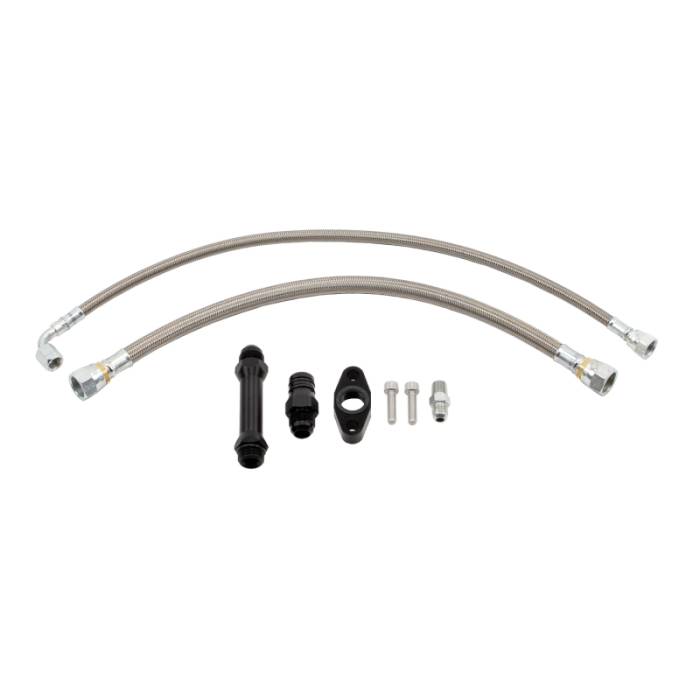 Wehrli - Wehrli Cummins High Mount 2nd Gen Turbo Swap Oil Line Kit - WCF100279