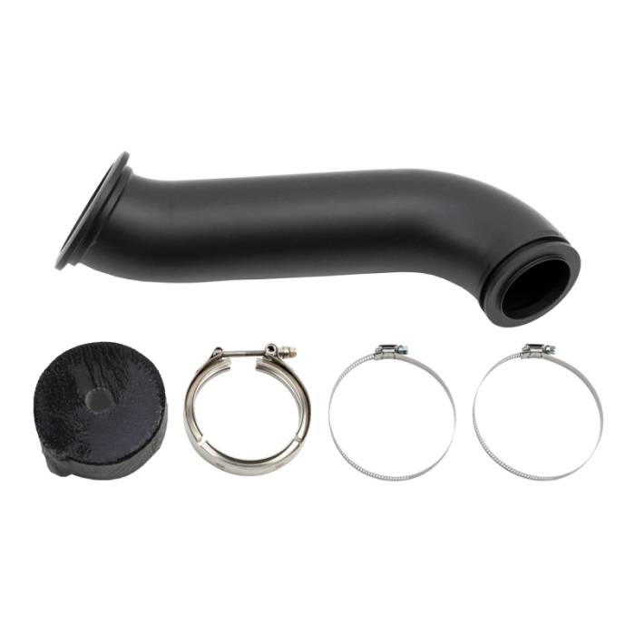 Wehrli - Wehrli 04.5-07 Dodge Ram Cummins 4in Down Pipe - w/High Mount S300 Turbo & 2nd Gen Manifold - WCF100281