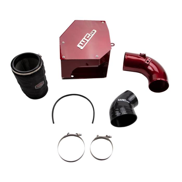 Wehrli - Wehrli 19-23 Cummins 6.7L 5in Intake Kit - WCFab Red - WCF100315-RED