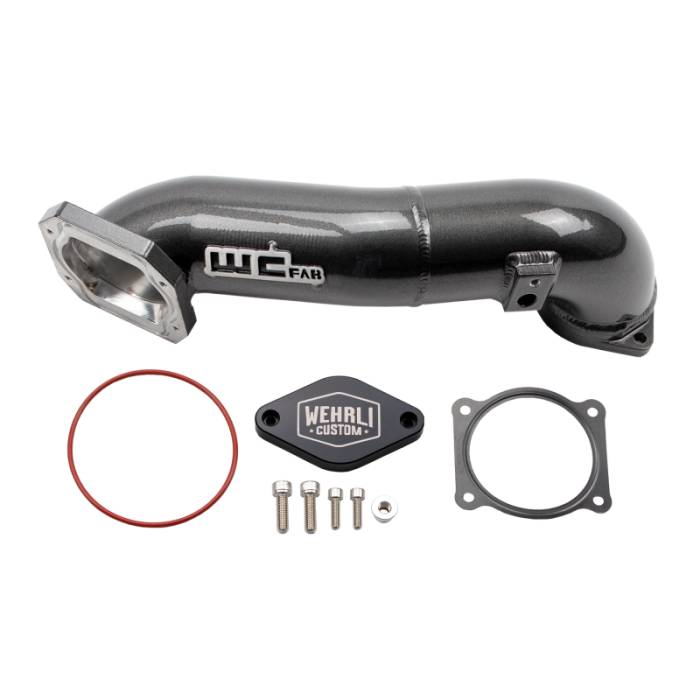 Wehrli - Wehrli 2011-2016 LML Duramax Passenger Side Upper Crossover Intercooler Pipe Kit Bronze Chrome - WCF100328-BC