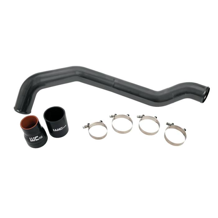 Wehrli - Wehrli 04.5-10 Chevrolet 6.6L LLY/LBZ/LMM Duramax Driver Side 3in Intercooler Pipe - Gloss Black - WCF100352-GB
