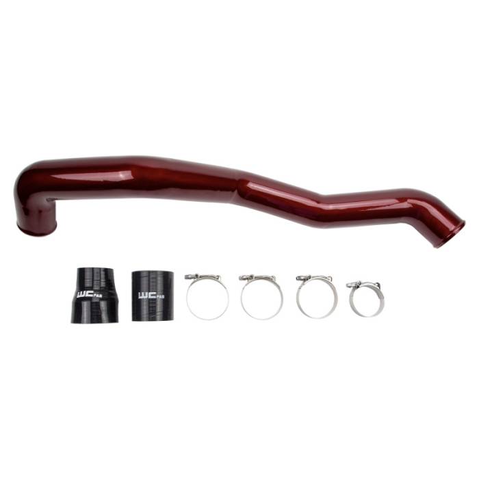 Wehrli - Wehrli 11-16 Chevrolet 6.6L LML Duramax Driver Side 3in Intercooler Pipe - Bengal Grey - WCF100353-BG