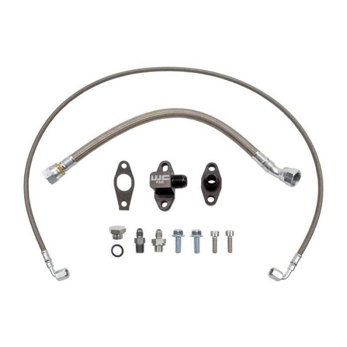 Wehrli - Wehrli Chevrolet 6.6L Duramax L5P S400 Single Turbo Oil Line Kit - WCF100372