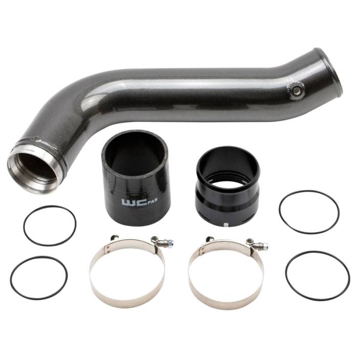 Wehrli - Wehrli 20-24 Chevrolet 6.6L L5P Duramax Passenger Side 3.5in Intercooler Pipe - Gloss Black - WCF100381-GB