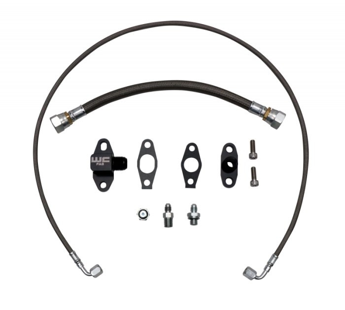 Wehrli - Wehrli LB7/LLY/LBZ/LMM/LML Duramax S400 Single Turbo Oil Line Kit - WCF100397