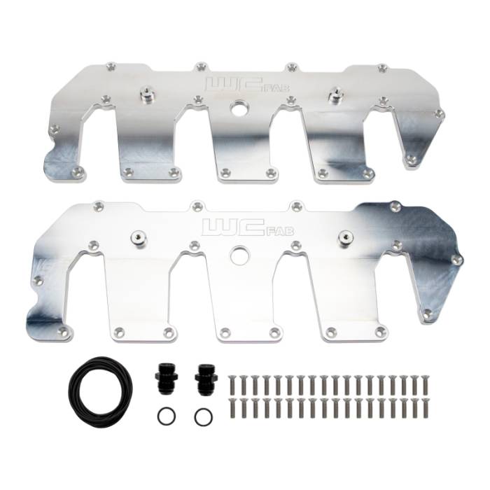 Wehrli - Wehrli 11-16 Chevrolet 6.6L Duramax LML Billet Upper Valve Cover Set - Raw Aluminum - WCF100416-RAW