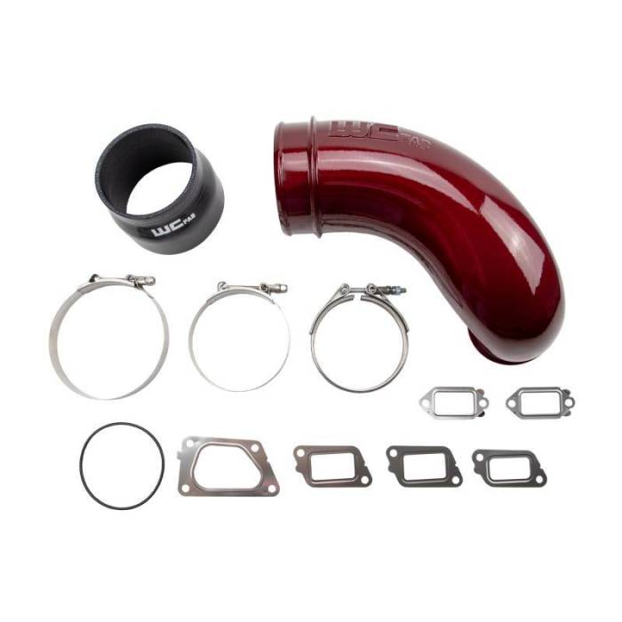 Wehrli - Wehrli 11-16 Chevrolet 6.6L LML Duramax 5in Intake Horn - WCFab Red - WCF100417-RED