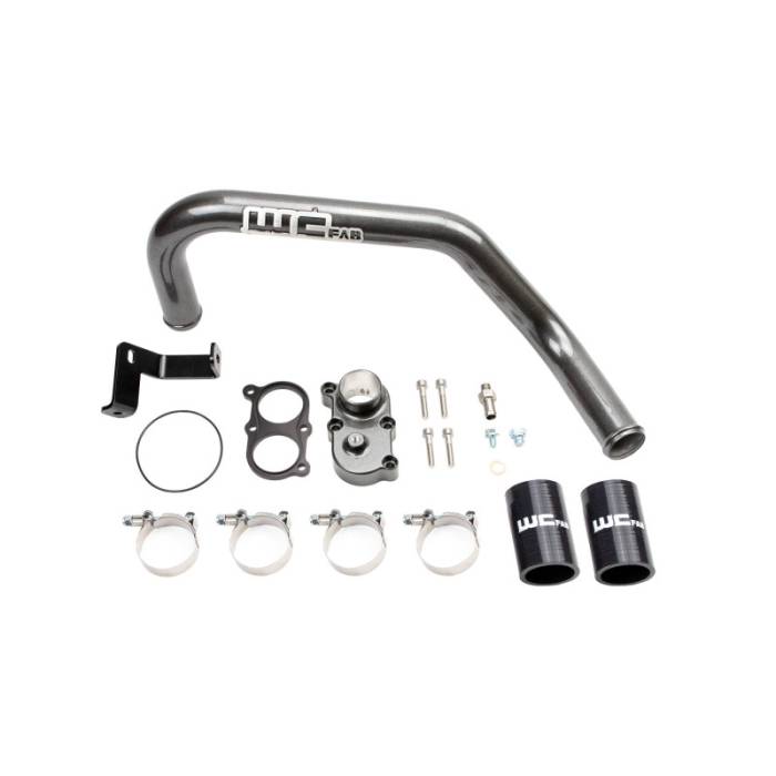 Wehrli - Wehrli 06-10 Duramax LBZ/LMM Thermostat Housing Kit For Dual CP3 - WCFab Grey - WCF100424-GRY
