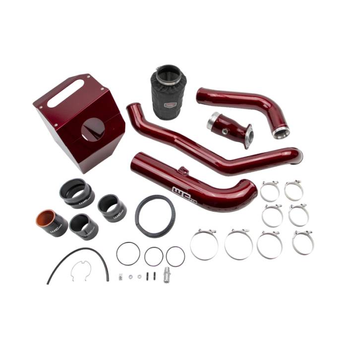 Wehrli - Wehrli 17-19  Chevrolet 6.6L L5P Duramax High Flow Intake Bundle Kit  Stage 2 - Red - WCF100441-RED
