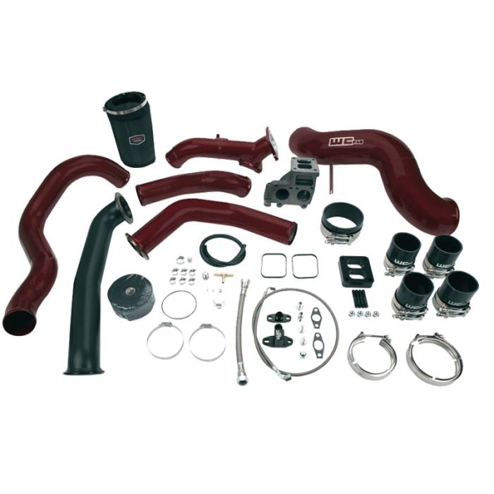 Wehrli - Wehrli 01-04.5 Chevrolet 6.6L LB7 Duramax S400 Turbo Install Kit (No Turbo) - Gloss White - WCF100489-GW