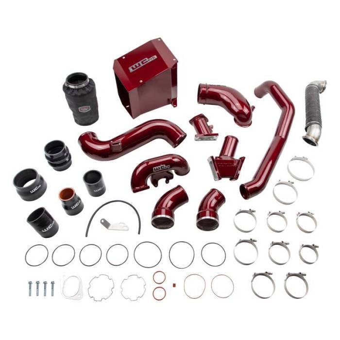 Wehrli - Wehrli 07.5-2010 Chevrolet 6.6L Duramax LMM Stage 3 High Flow Bundle Kit - WCFab Red - WCF100504-RED